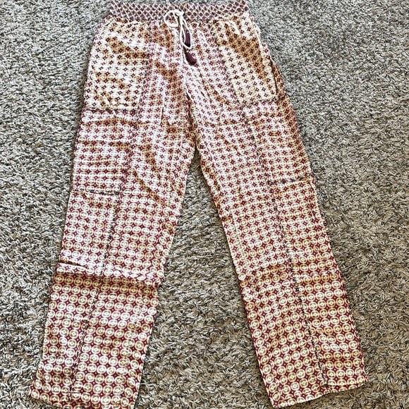 Anthropologie Doria Geometric Print Sleep Trouser Pants Women's Size XS - Picture 2 of 11